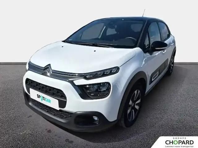 Blanc Utilisé 2021 Citroën C3 Shine Citadine | 10 513 € (Prix juste) - Image 1/4