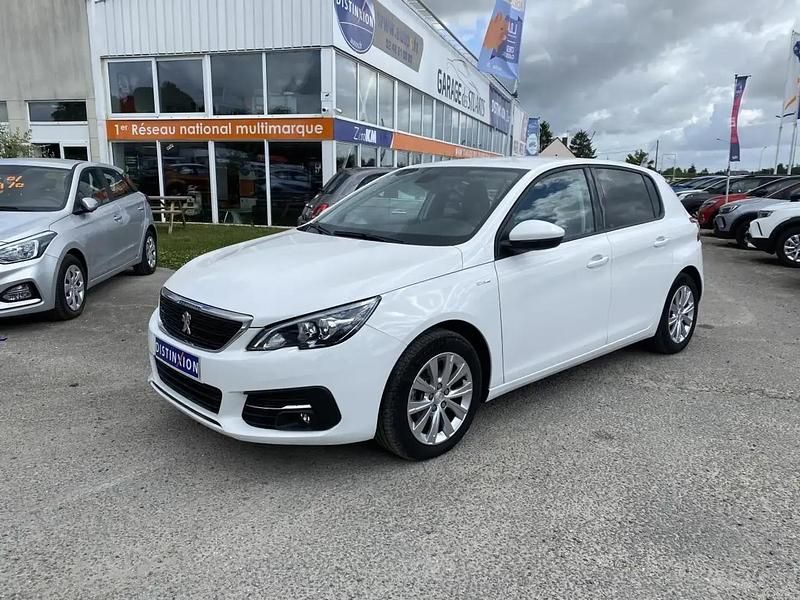Blanc Utilisé 2020 Peugeot 308 Style Berline | 14 980 € (Prix juste) - Image 1/4