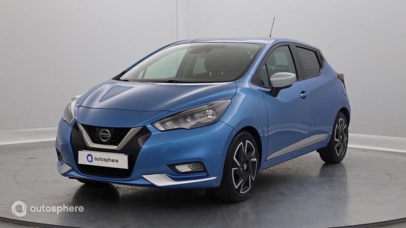 Bleu Utilisé 2021 Nissan Micra Citadine | 13 599 € (Prix juste) - Image 1/4