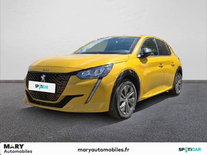 Occasion Peugeot e-208 Allure 100 kW (136 ch) 2023 Jaune Citadine