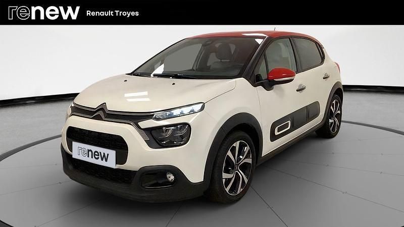 Blanc Utilisé 2022 Citroën C3 PureTech Citadine | 14 299 € (Prix juste) - Image 1/4
