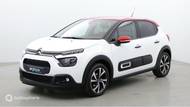 Blanc banquise (o) Utilisé 2022 Citroën C3 PureTech Citadine | 14 999 € (Prix juste) - Image 1/4