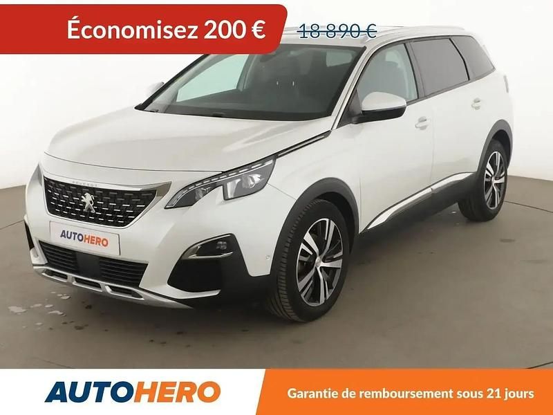 Blanc Utilisé 2017 Peugeot 5008 Allure Monospace | 18 190 € (Prix juste) - Image 1/2