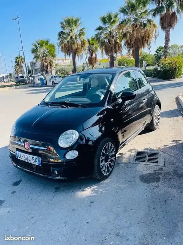 Noir Utilisé 2012 Fiat 500 S Berline | 6 990 € (Prix cher) - Image 1/4