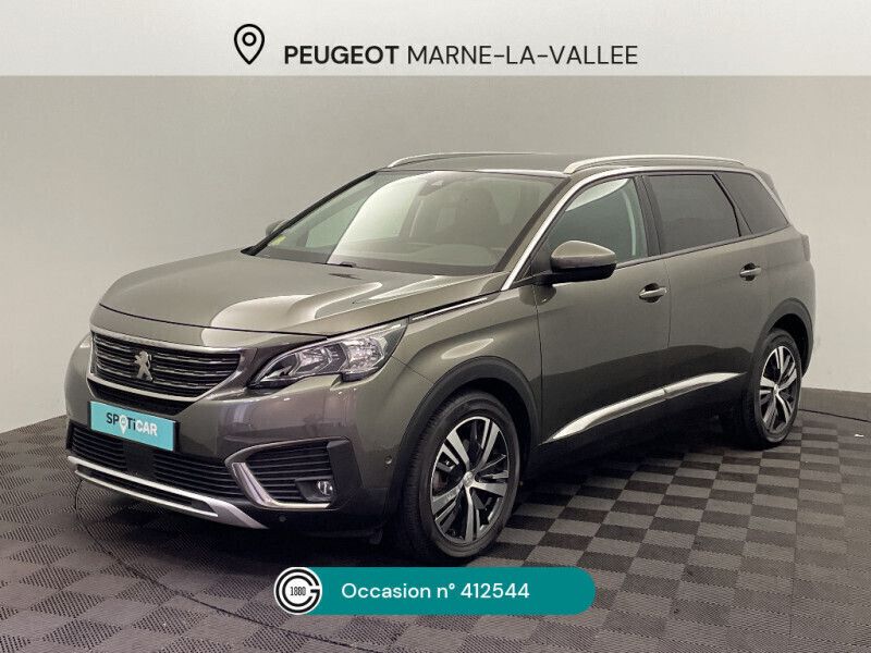 Gris Utilisé 2019 Peugeot 5008 Allure Monospace | 17 980 € (Super prix) - Image 1/4