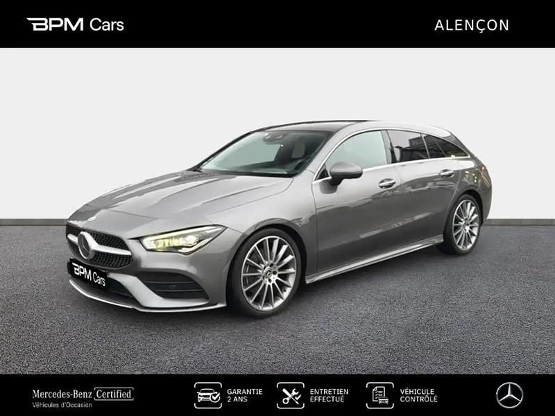 Gris Occasion 2021 Mercedes CLA200 AMG line Break | 34 650 € (Prix cher) - Image 1/4