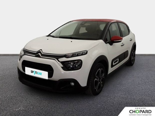 Blanc Utilisé 2022 Citroën C3 Shine Citadine | 10 790 € (Prix juste) - Image 1/4