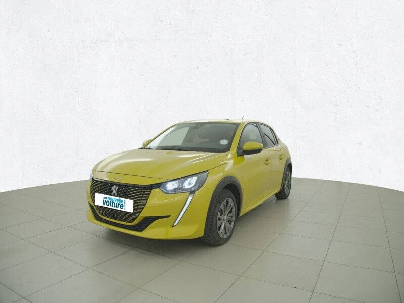 Jaune Utilisé 2021 Peugeot e-208 Business-Line Citadine | 14 790 € (Prix juste) - Image 1/4
