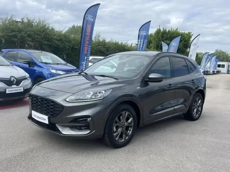Gris Utilisé 2021 Ford Kuga ST-Line X SUV | 24 999 € (Prix juste) - Image 1/4