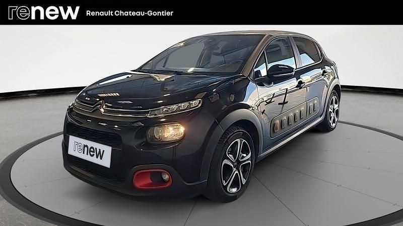 Noir Utilisé 2019 Citroën C3 PureTech Citadine | 7 490 € (Bon prix) - Image 1/4