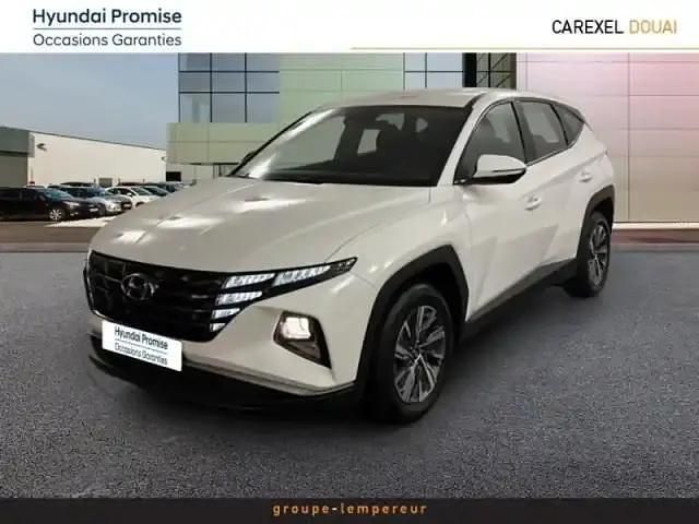 Polar white Occasion 2022 Hyundai Tucson SUV | 19 990 € (Super prix) - Image 1/4