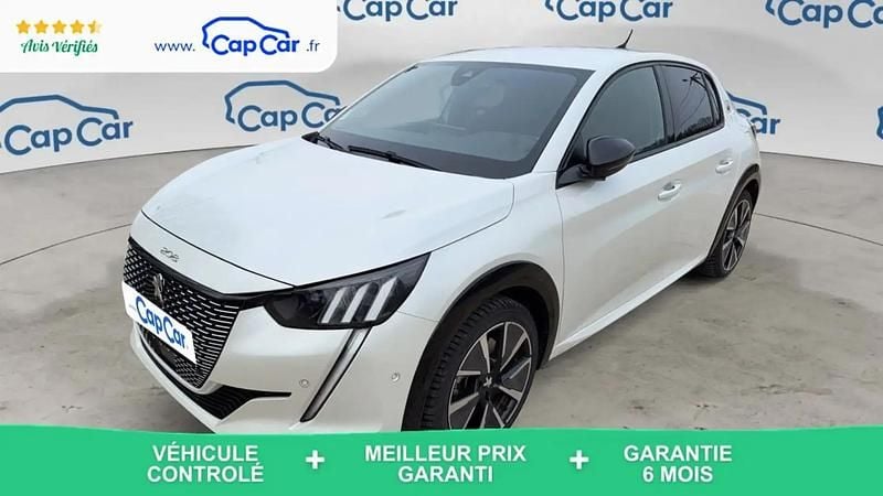 Blanc Occasion 2022 Peugeot e-208 GT Citadine | 15 690 € (Prix juste) - Image 1/4