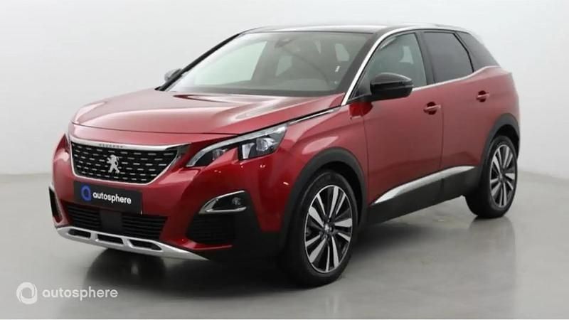 Rouge ultimate (s) Utilisé 2019 Peugeot 3008 GT-line SUV | 15 299 € (Bon prix) - Image 1/4