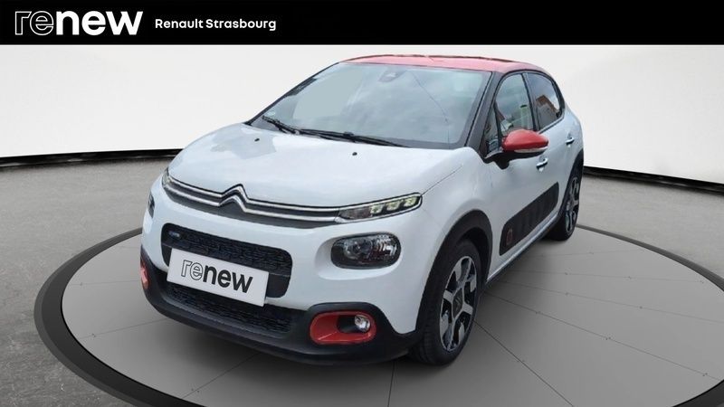 Rouge Utilisé 2018 Citroën C3 PureTech Citadine | 8 499 € (Prix juste) - Image 1/4