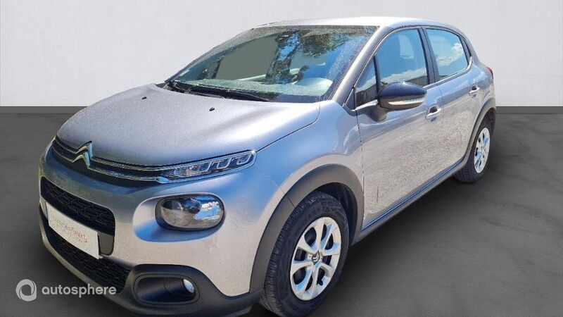 Gris Utilisé 2018 Citroën C3 Feel Citadine | 8 580 € (Bon prix) - Image 1/4