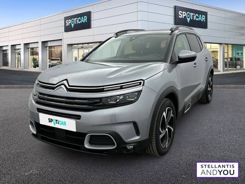Gris Utilisé 2021 Citroën C5 Aircross PureTech SUV | 18 990 € (Prix juste) - Image 1/4