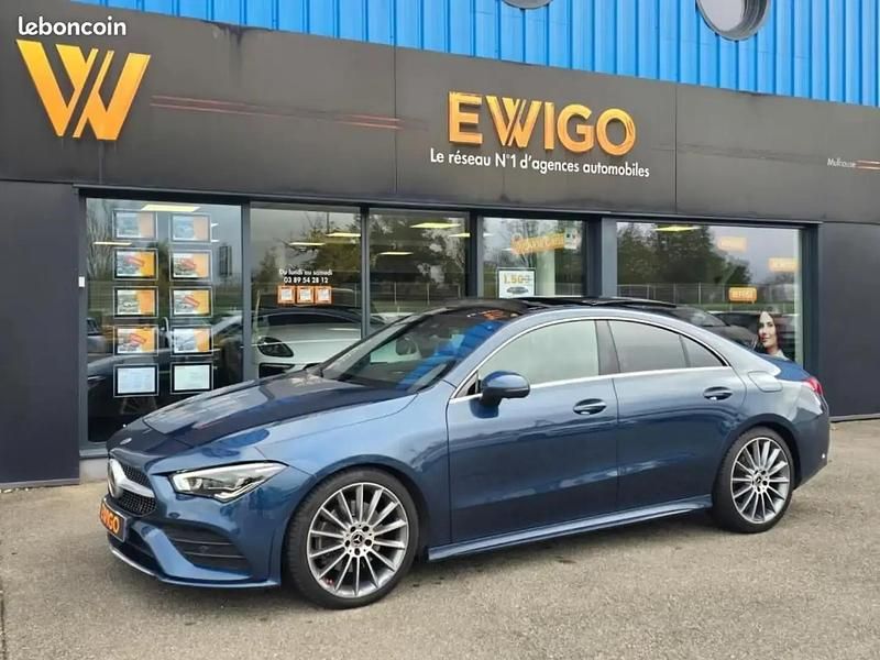 Bleu Utilisé 2020 Mercedes CLA200 AMG line Coupé | 29 990 € (Bon prix) - Image 1/4