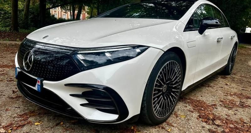 Blanc Utilisé 2022 Mercedes EQS450+ AMG line Berline | 52 990 € (Super prix) - Image 1/4