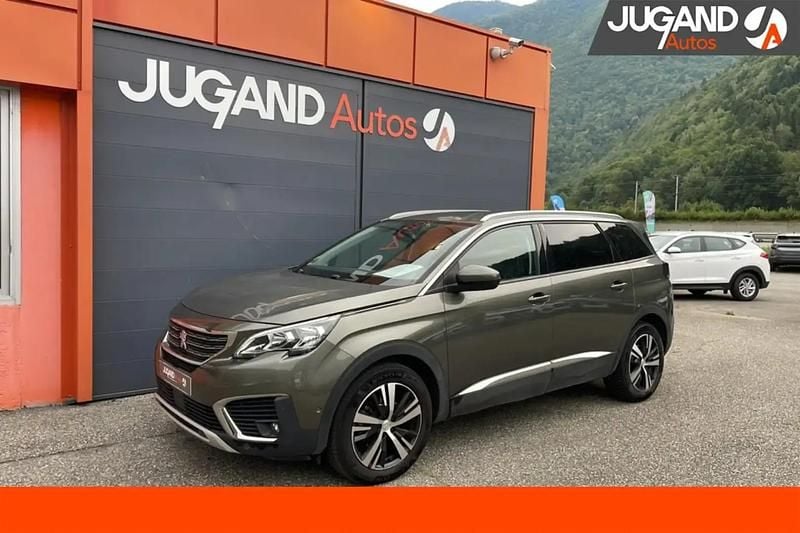 Gris Utilisé 2018 Peugeot 5008 Allure Monospace | 14 980 € (Prix juste) - Image 1/4