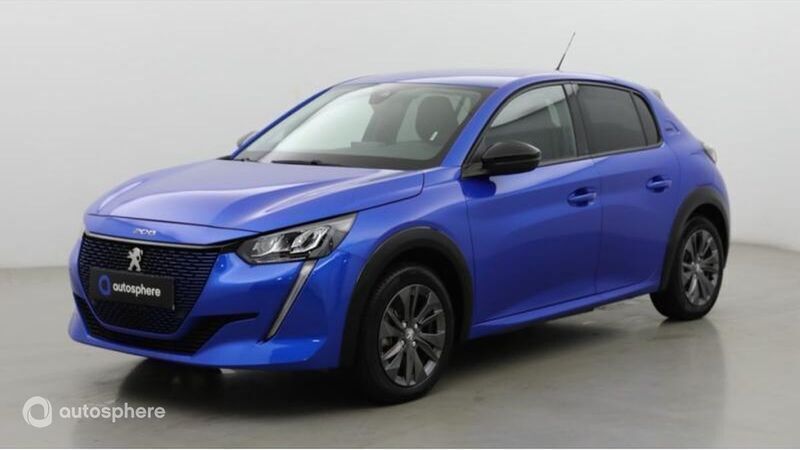 Bleu vertigo (v) Utilisé 2022 Peugeot e-208 Style Citadine | 16 499 € (Bon prix) - Image 1/4
