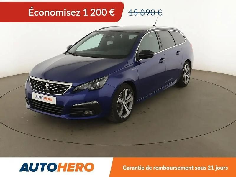 Bleu Utilisé 2019 Peugeot 308 GT-line Break | 14 690 € (Prix juste) - Image 1/2
