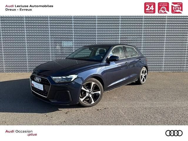 Bleu firmament métallisé Utilisé 2021 Audi A1 Sportback Advanced Plus Citadine | 24 880 € (Prix assez cher) - Image 1/4