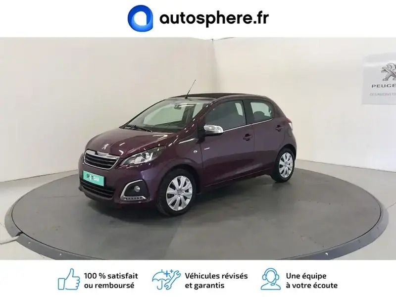 Rouge Utilisé 2018 Peugeot 108 Style Citadine | 10 480 € (Prix assez cher) - Image 1/4
