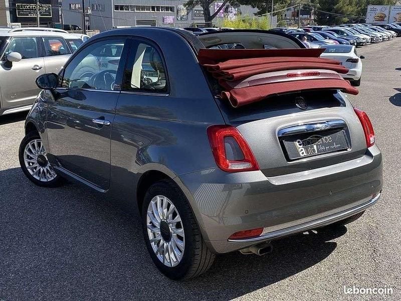 Occasion Fiat 500C Lounge 69 ch (50 kW) 2017 Gris Cabriolet