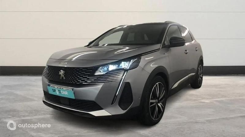 Gris Utilisé 2021 Peugeot 3008 GT SUV | 25 299 € (Prix juste) - Image 1/4