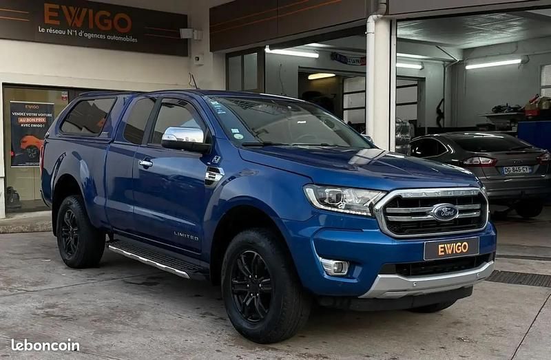 Occasion Ford Ranger Limited 213 ch (156 kW) 2021 Bleu Pick-up