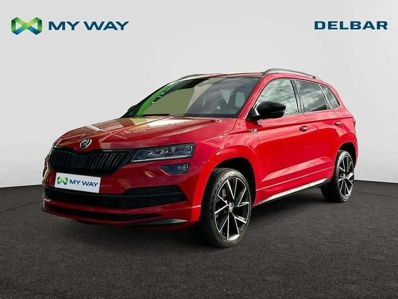 Gris Utilisé 2021 Skoda Karoq SportLine SUV | 20 990 € (Prix juste) - Image 1/4