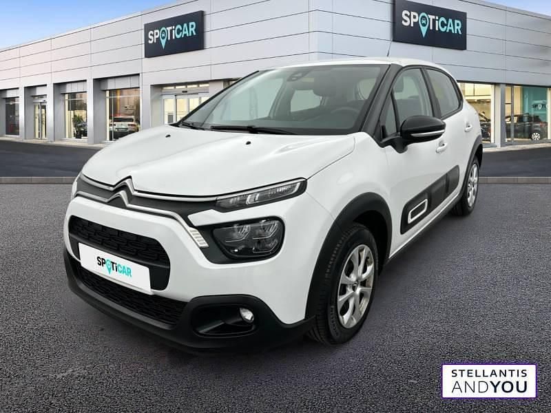 Blanc Utilisé 2022 Citroën C3 Feel Citadine | 7 990 € - Image 1/2