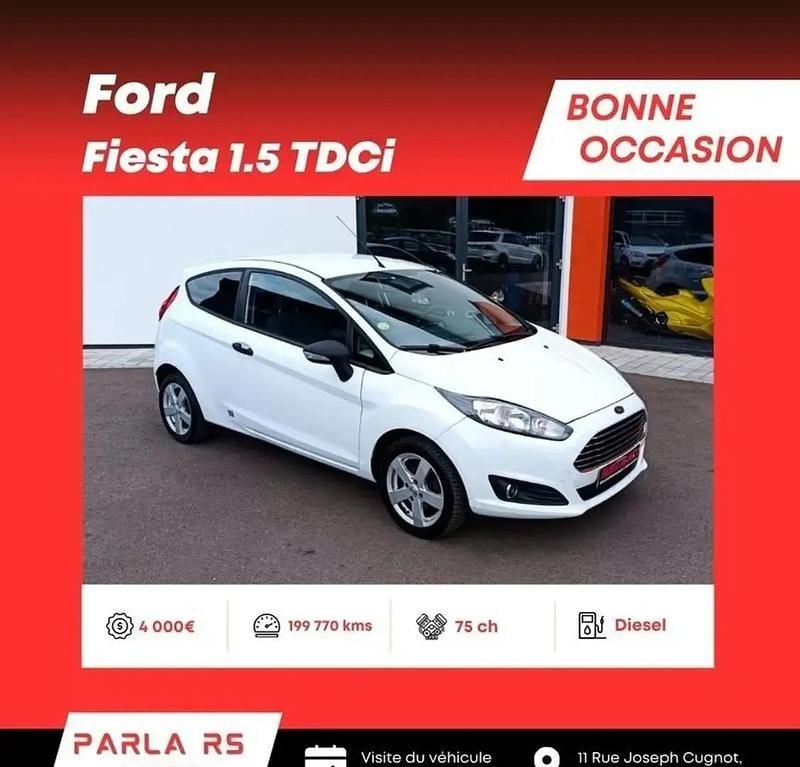 Blanc Occasion 2013 Ford Fiesta Trend Citadine | 4 000 € - Image 1/4