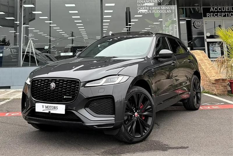 Gris Utilisé 2022 Jaguar F-Pace R-Dynamic SUV | 59 990 € (Prix assez cher) - Image 1/4