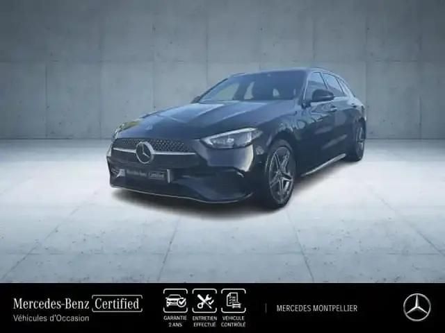 Noir obsidienne métallisé Occasion 2022 Mercedes C300 AMG line Break | 38 390 € (Prix juste) - Image 1/4