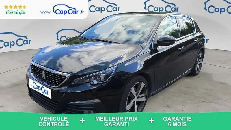 Noir Utilisé 2020 Peugeot 308 GT-line Berline | 12 290 € (Super prix) - Image 1/4