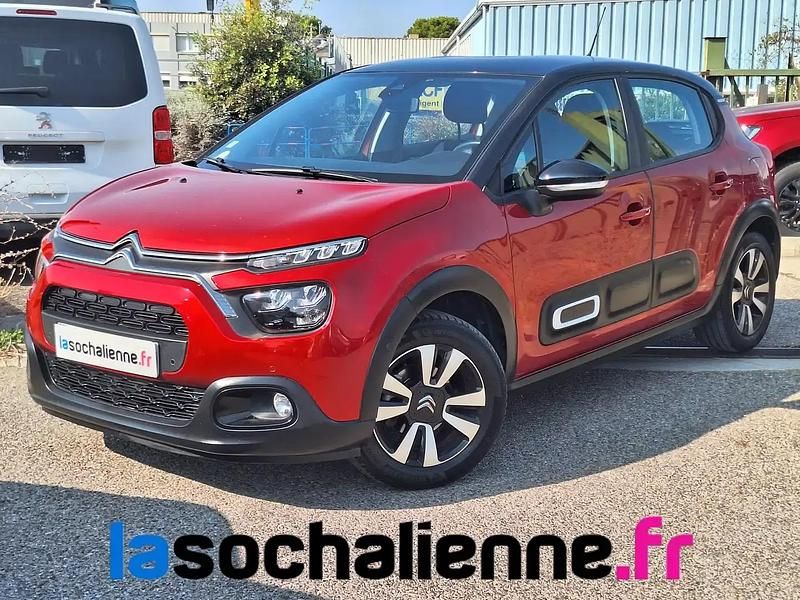 Rouge Utilisé 2021 Citroën C3 Shine Citadine | 11 980 € (Prix juste) - Image 1/4