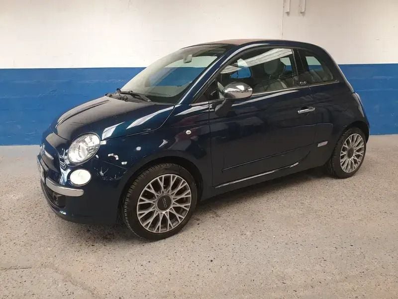 Bleu Utilisé 2013 Fiat 500C Lounge Cabriolet | 8 990 € (Prix cher) - Image 1/2
