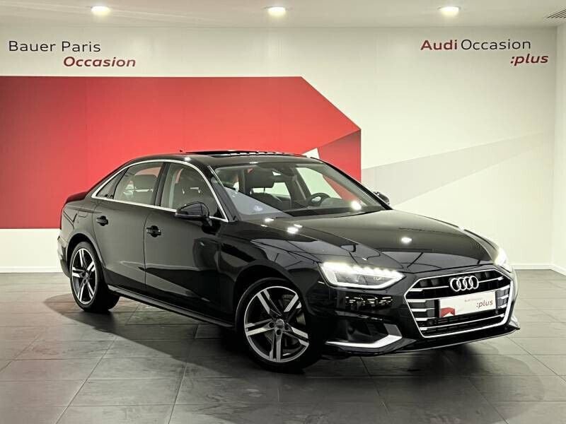 Noir mythic métallisé Utilisé 2021 Audi A4 Ambition Berline | 26 480 € (Bon prix) - Image 1/4