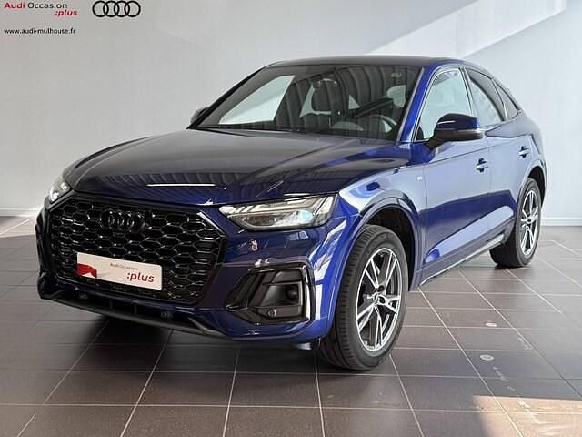 Bleu navarre métallisé Utilisé 2022 Audi Q5 Sportback S-Line SUV | 39 997 € - Image 1/4