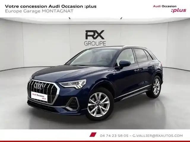 Bleu fonce Occasion 2023 Audi Q3 S-Line SUV | 37 990 € - Image 1/4