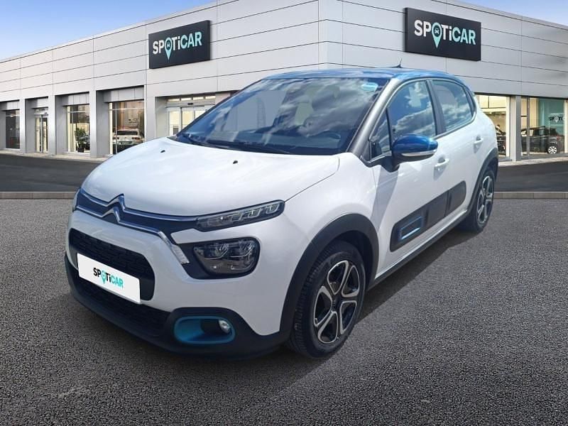 Blanc banquise (o) bleu emeraude Utilisé 2022 Citroën C3 Feel Citadine | 10 999 € (Prix juste) - Image 1/4