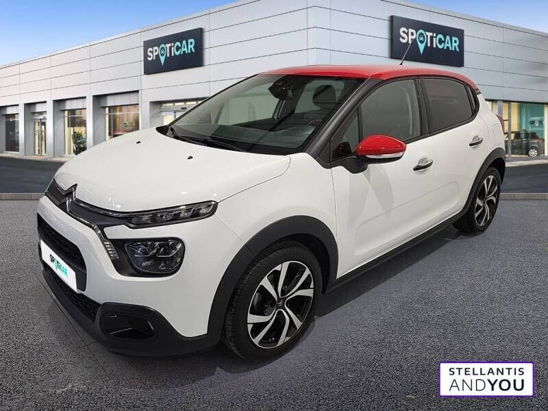 Blanc Utilisé 2022 Citroën C3 PureTech Citadine | 11 490 € (Prix juste) - Image 1/4