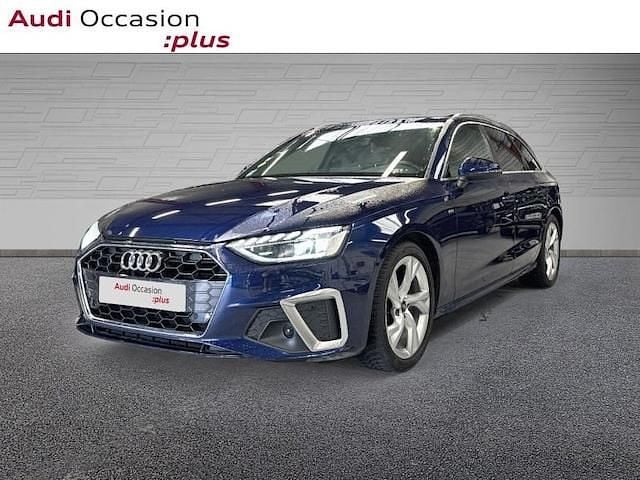 Bleu navarre métallisé Utilisé 2021 Audi A4 S-Line Break | 35 490 € (Prix cher) - Image 1/4