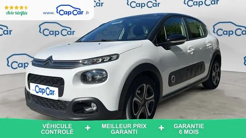 Blanc Utilisé 2020 Citroën C3 PureTech Citadine | 10 690 € (Bon prix) - Image 1/4