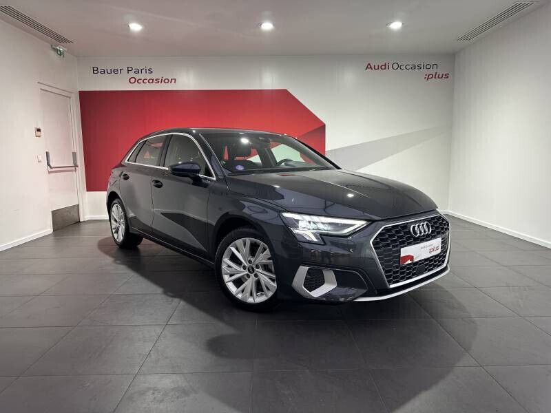 Gris Utilisé 2021 Audi A3 Sportback Design Berline | 28 480 € (Prix juste) - Image 1/4