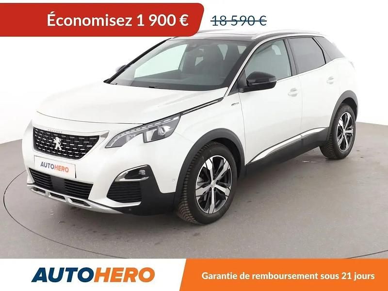 Blanc Utilisé 2017 Peugeot 3008 GT-line SUV | 16 690 € (Bon prix) - Image 1/2