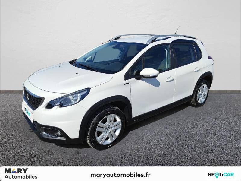 Blanc Utilisé 2019 Peugeot 2008 Signature Sky SUV | 10 990 € (Bon prix) - Image 1/4