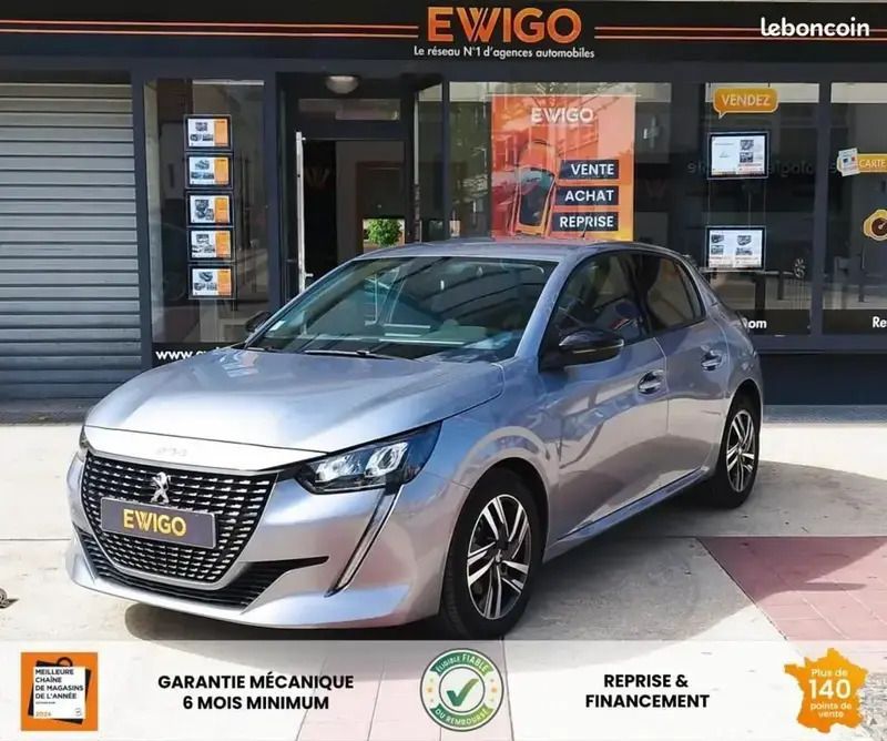 Gris Utilisé 2022 Peugeot 208 Allure Citadine | 14 390 € (Bon prix) - Image 1/4