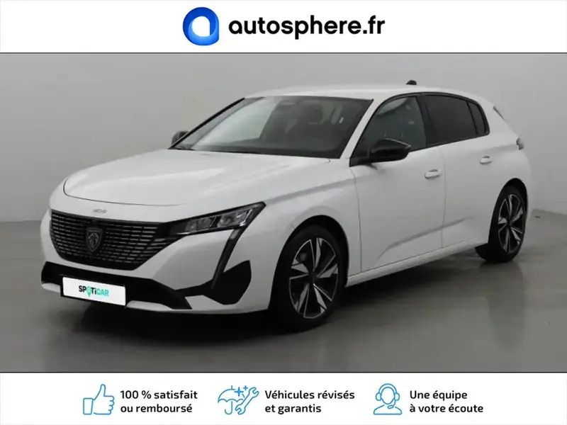 Blanc nacré (s) Utilisé 2021 Peugeot 308 Allure Berline | 18 299 € (Prix assez cher) - Image 1/4